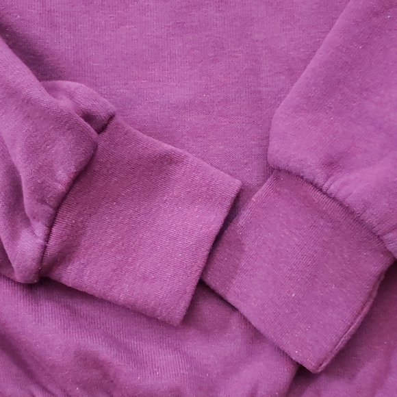 Aviator Nation Purple Crewneck Sweatshort Size S Never Stop Chasing Rainbows - Picture 3 of 8